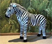 Large Stuffed Lifelike Standing Zebra Plush