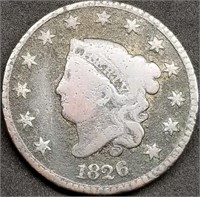 1826 Coronet Head US Large Cent