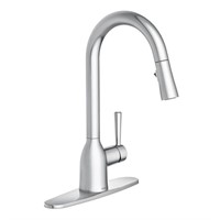 $200-MOEN Adler 1 Handle Faucet, Chrome, 108968