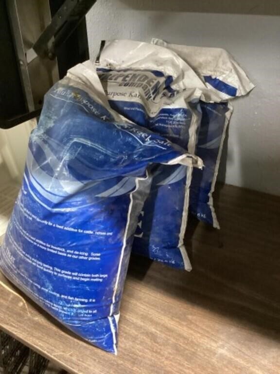 3-50 pound bags of rocksalt