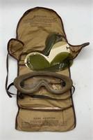 WW2 US All Polaroid Goggles W/ Case