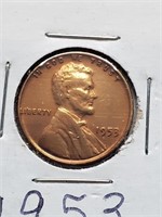 Higher Grade 1953 Wheat Penny Cleaned