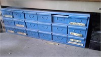 18 drawer storage unit