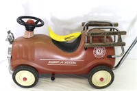 Vintage Radio Flyer Fire Engine #9 Push Cart