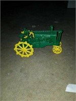 Modern metal john deere tractor