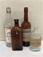 Old Labeled Medicine / Liquor Bottles