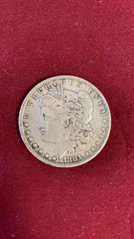 1881-O MORGAN SILVER DOLLAR