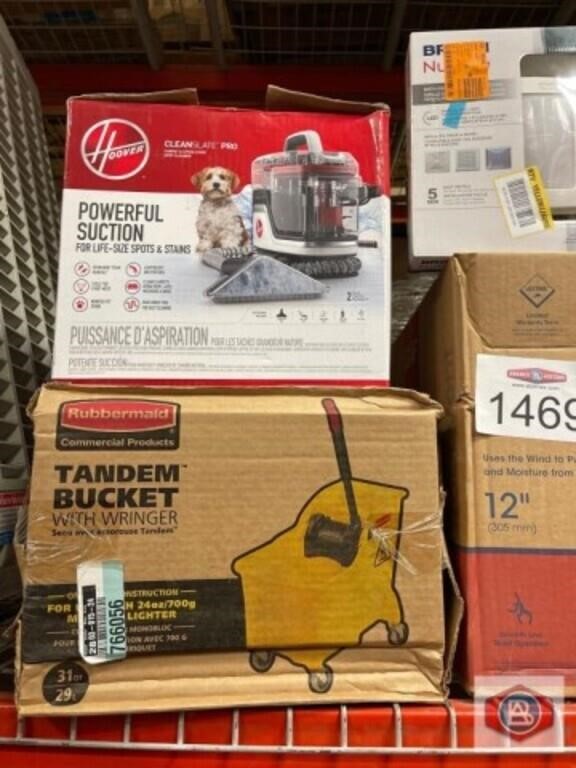 7 pcs mix items; assorted Hoover, Rubbermaid,