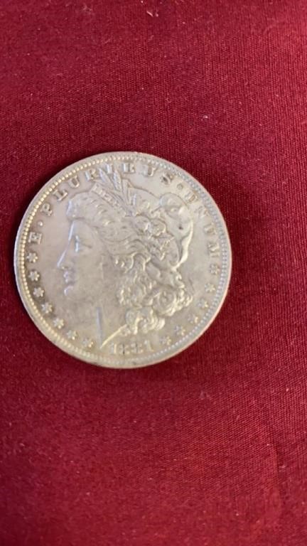 1881-O MORGAN SILVER DOLLAR