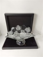 Czechoslovakian Filded Glass Bowl U16A