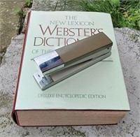 Vintage Webster Dictionary & AACO 20 Stapler