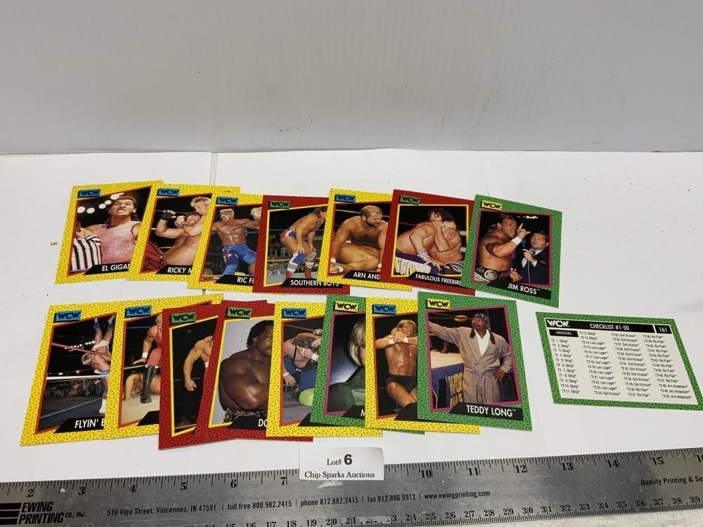 Vintage WCW Wrestling Cards