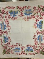 Vintage Printed Washington Monument Table Cloth