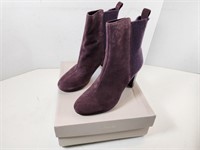 NEW Clarks Suede Heel Boots (Size: 8 1/2)