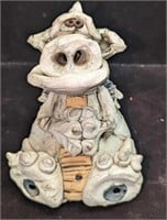 Vintage Stephen Baldauf Dragon Clay Figure Sculptu