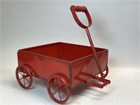 11 inch metal red wagon