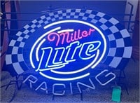 Miller Light Racing Neon Sign 32” x 25.5”