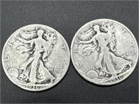 1936-S & 1936-P Walking Liberty Silver Half