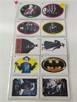 10 CARD SET BATMAN-PUZZLE CARDS & JOKER PUZZLE