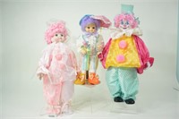 Brinn's Porcelain Calendar Clown Dolls