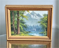 Small Signed Oil Painting Framed 8x6.5"