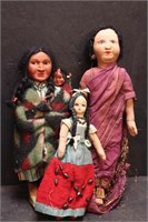 Three Cultural Dolls