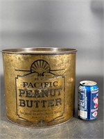 25LB PACIFIC PEANUT BUTTER TIN CAN W/LID A&P