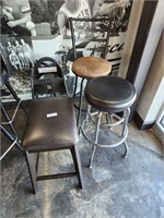 Assorted Stools & Highchair