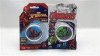 New Hulk & Spiderman Marvel Yo-yos Toys