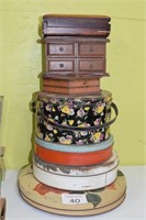 Assorted Tins & Jewelry Boxes