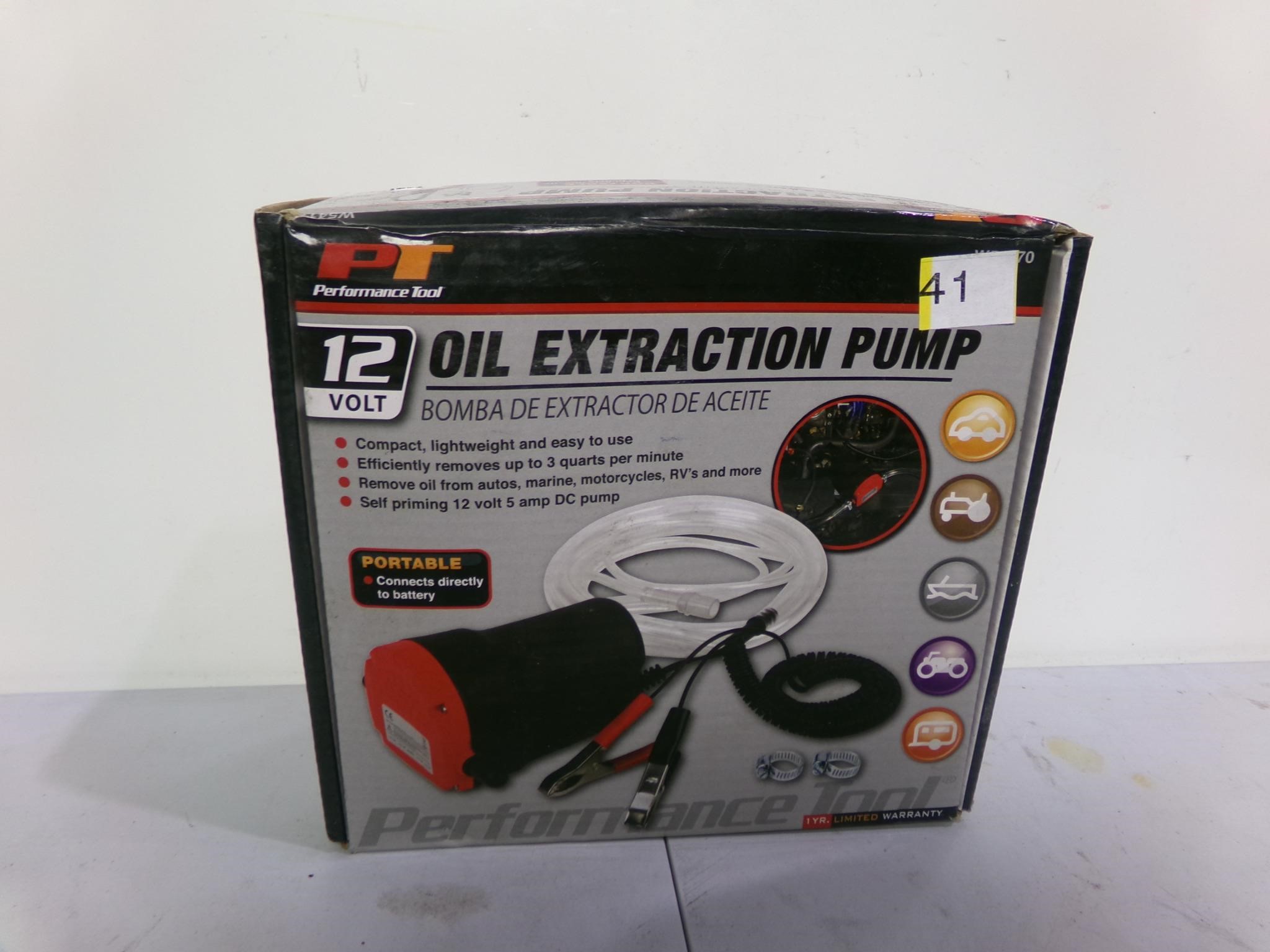 Oil, extraction pump