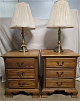 (2) End Tables & (2) Lamps