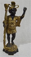 Vtg Bronze Sculpture Of A Moor 16"h - 813