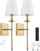 Wall Sconces Set of Two with Remote