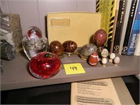 Decorative Eggs - Stone & Glass