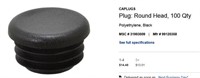 Caplugs Plug: Round Head, 100 Qty