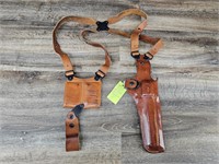 Galco Leather Shoulder Holster Rig M/L Revolver