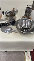 Variety lot of Kitchen utensils and kitchen ware