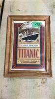 Framed Titanic Memorabilia
