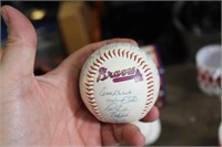 BRAVES SIGNED BASEBALL