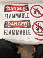 New Danger Flammable Signs