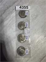 1971, 1972,1976,1990 USA Half - Dollar