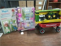 Wagon, Monster Treads, Barbie and Moppets