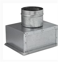 Galvanized Steel Ceiling Register Duct Boot 8"6"4"