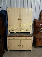 Antique two-piece Baker's hutch