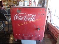 Early Metal Coca-Cola Cooler Box