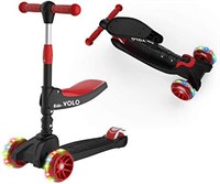 New RideVOLO K02 2-in-1 Kick Scooter with Removabl