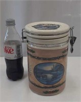 Blain's Farm & Fleet collectible crock with seal