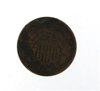 1864 - Copper 2 Cent Piece *Civil War