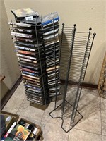DVDs & Stand + CD Wire Stand